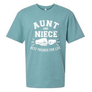 Aunt And Niece Friends For Life Funny Gift Sueded Cloud Jersey T-Shirt