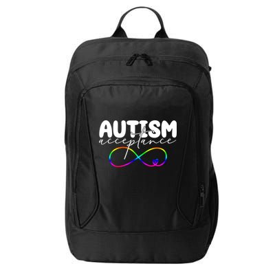 Autism Acceptance Neurodiversity Heart City Backpack