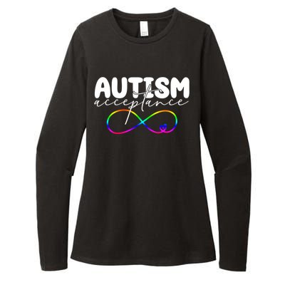 Autism Acceptance Neurodiversity Heart Womens CVC Long Sleeve Shirt