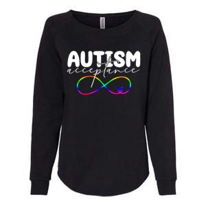 Autism Acceptance Neurodiversity Heart Womens California Wash Sweatshirt