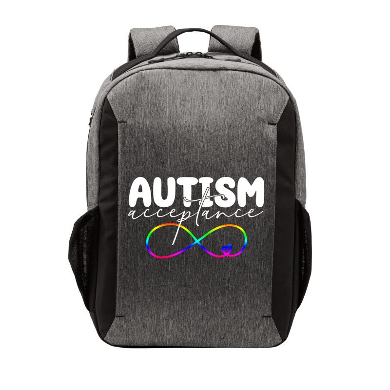 Autism Acceptance Neurodiversity Heart Vector Backpack