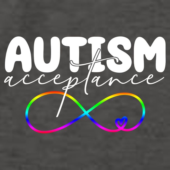 Autism Acceptance Neurodiversity Heart Vector Backpack