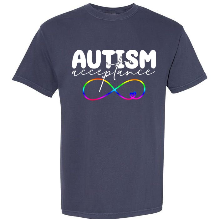 Autism Acceptance Neurodiversity Heart Garment-Dyed Heavyweight T-Shirt