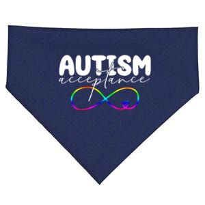 Autism Acceptance Neurodiversity Heart USA-Made Doggie Bandana