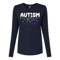 Autism Acceptance Neurodiversity Heart Womens Cotton Relaxed Long Sleeve T-Shirt