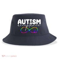 Autism Acceptance Neurodiversity Heart Sustainable Bucket Hat