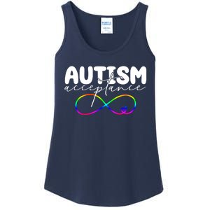 Autism Acceptance Neurodiversity Heart Ladies Essential Tank