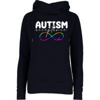 Autism Acceptance Neurodiversity Heart Womens Funnel Neck Pullover Hood