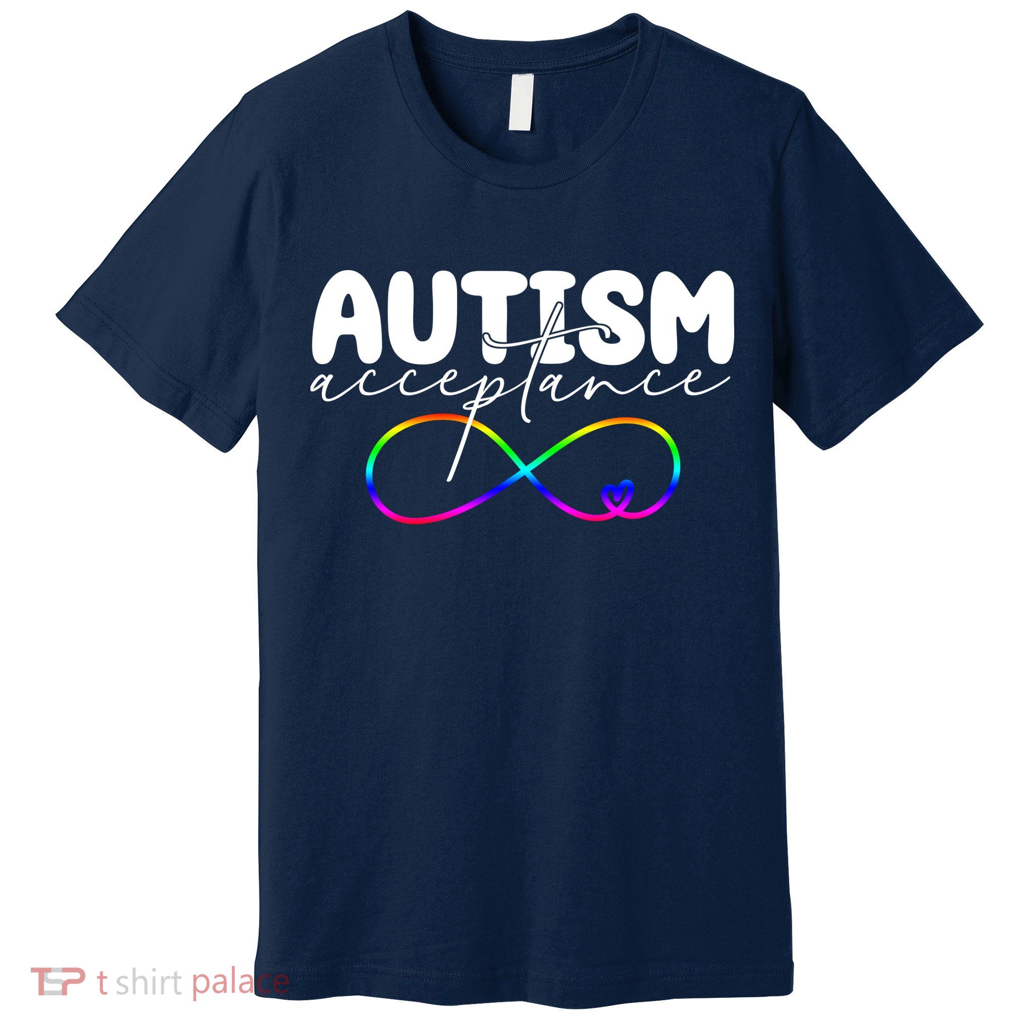 Autism Acceptance Neurodiversity Heart Premium T-Shirt