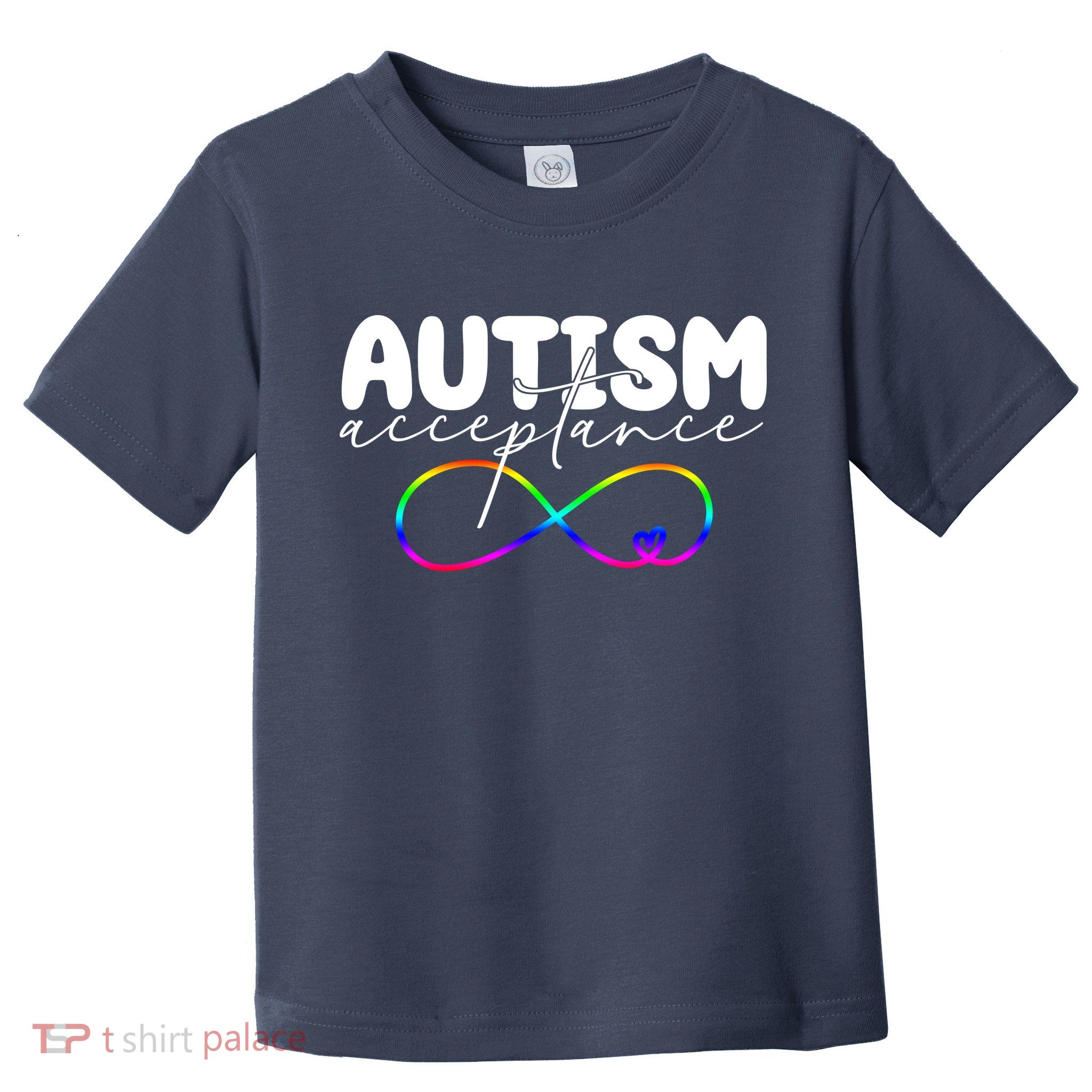 Autism Acceptance Neurodiversity Heart Toddler T-Shirt