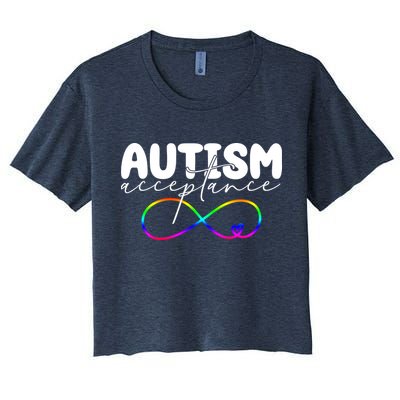 Autism Acceptance Neurodiversity Heart Crop Top