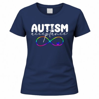 Autism Acceptance Neurodiversity Heart Women's T-Shirt