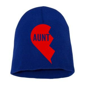 Aunt And Niece Matching Gift Outfits Tee 1 Funny Gift Short Acrylic Beanie