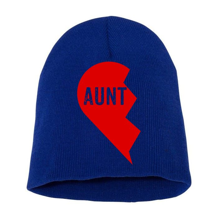 Aunt And Niece Matching Gift Outfits Tee 1 Funny Gift Short Acrylic Beanie