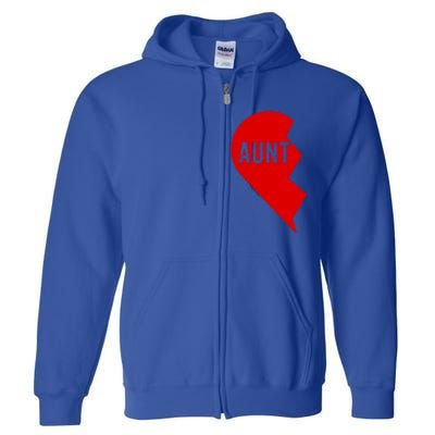 Aunt And Niece Matching Gift Outfits Tee 1 Funny Gift Full Zip Hoodie