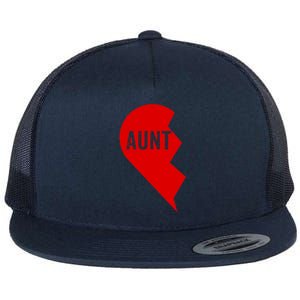 Aunt And Niece Matching Gift Outfits Tee 1 Funny Gift Flat Bill Trucker Hat