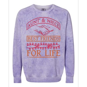 Aunt And Niece Best Friends For Life Colorblast Crewneck Sweatshirt