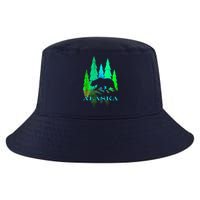 Alaska Alaskan Northern Light Trees With Bear Cool Comfort Performance Bucket Hat