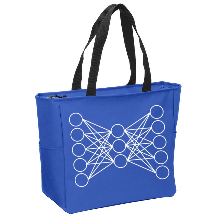 Autoencoder Artificial Neural Network Deep Learning Ai Gift Zip Tote Bag