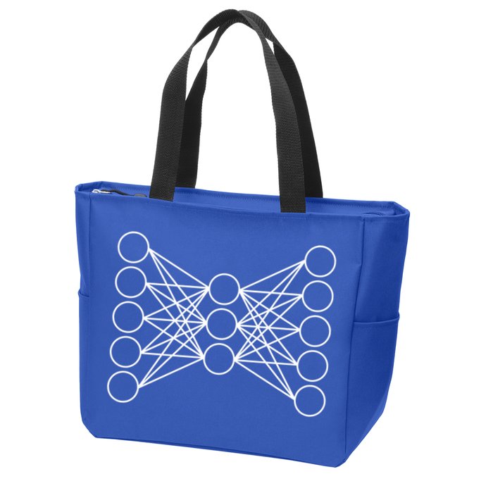 Autoencoder Artificial Neural Network Deep Learning Ai Gift Zip Tote Bag