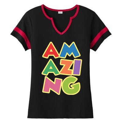 AM AZI NG Ladies Halftime Notch Neck Tee