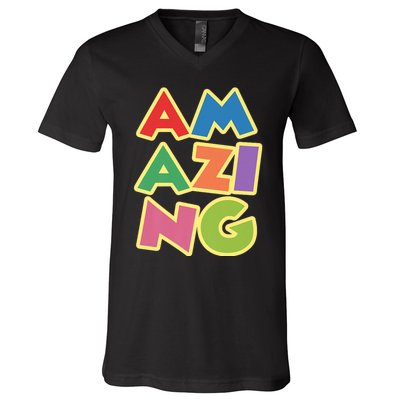 AM AZI NG V-Neck T-Shirt