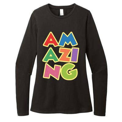 AM AZI NG Womens CVC Long Sleeve Shirt