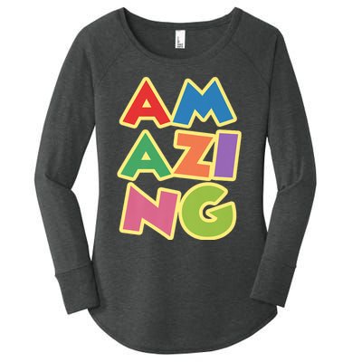 AM AZI NG Women's Perfect Tri Tunic Long Sleeve Shirt