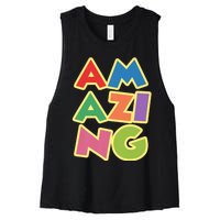 AM AZI NG Women's Racerback Cropped Tank