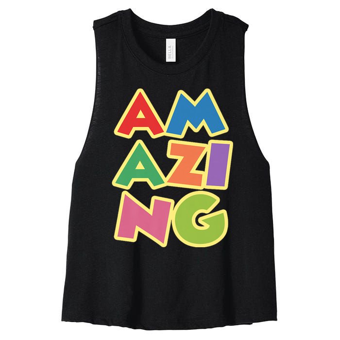 AM AZI NG Women's Racerback Cropped Tank