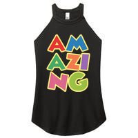 AM AZI NG Women's Perfect Tri Rocker Tank