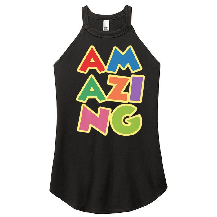 AM AZI NG Women's Perfect Tri Rocker Tank