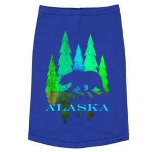 Alaska Alaskan Northern Light Trees With Bear Doggie Tank