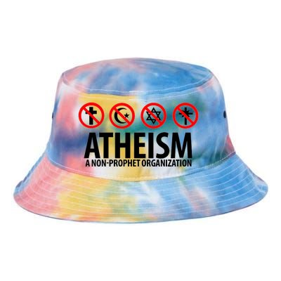 Atheism A Non Prophet Organization Tie Dye Newport Bucket Hat