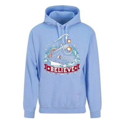 All Aboard North Pole Xmas Santa Long Sleeve Unisex Surf Hoodie