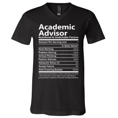 Academic Advisor Nutritional And Undeniable V-Neck T-Shirt