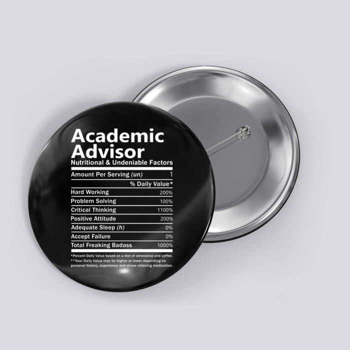 Academic Advisor Nutritional And Undeniable Button