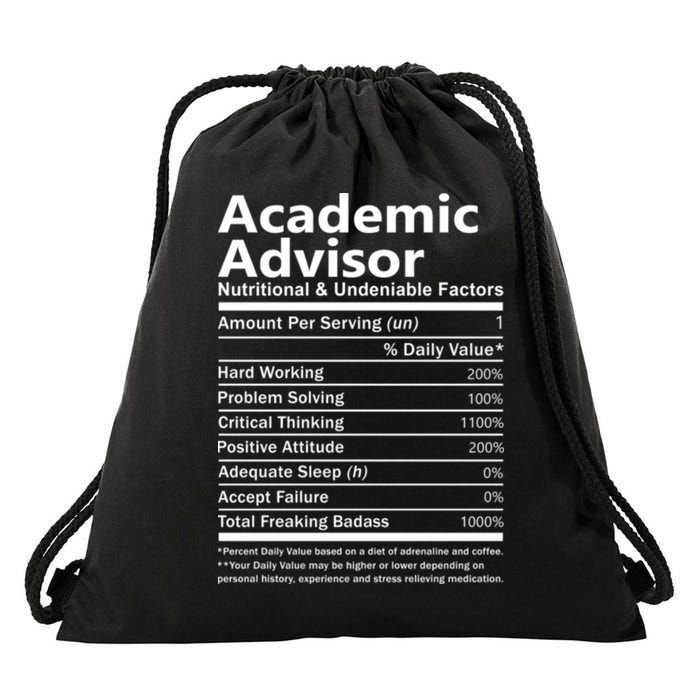 Academic Advisor Nutritional And Undeniable Drawstring Bag