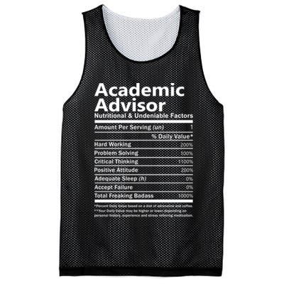 Academic Advisor Nutritional And Undeniable Mesh Reversible Basketball Jersey Tank
