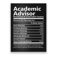 Academic Advisor Nutritional And Undeniable Poster