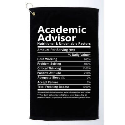 Academic Advisor Nutritional And Undeniable Golf Towel