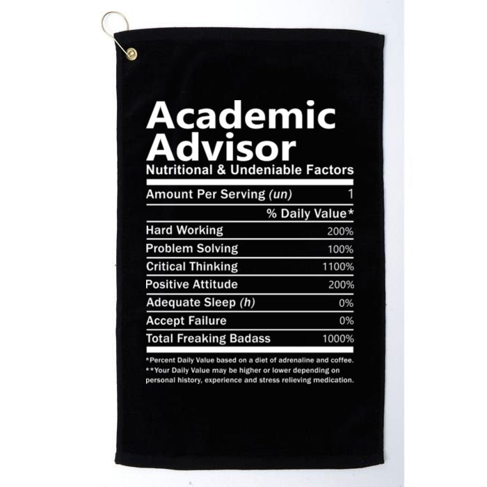 Academic Advisor Nutritional And Undeniable Golf Towel