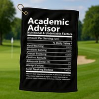 Academic Advisor Nutritional And Undeniable Golf Towel