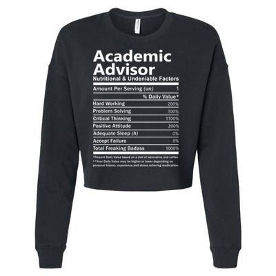 Academic Advisor Nutritional And Undeniable Cropped Pullover Crew