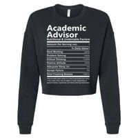 Academic Advisor Nutritional And Undeniable Cropped Pullover Crew