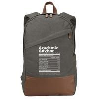Academic Advisor Nutritional And Undeniable Cotton Canvas Backpack