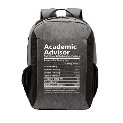 Academic Advisor Nutritional And Undeniable Vector Backpack