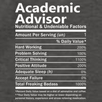 Academic Advisor Nutritional And Undeniable Vector Backpack