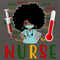 African American Nurse Cotton Canvas Backpack