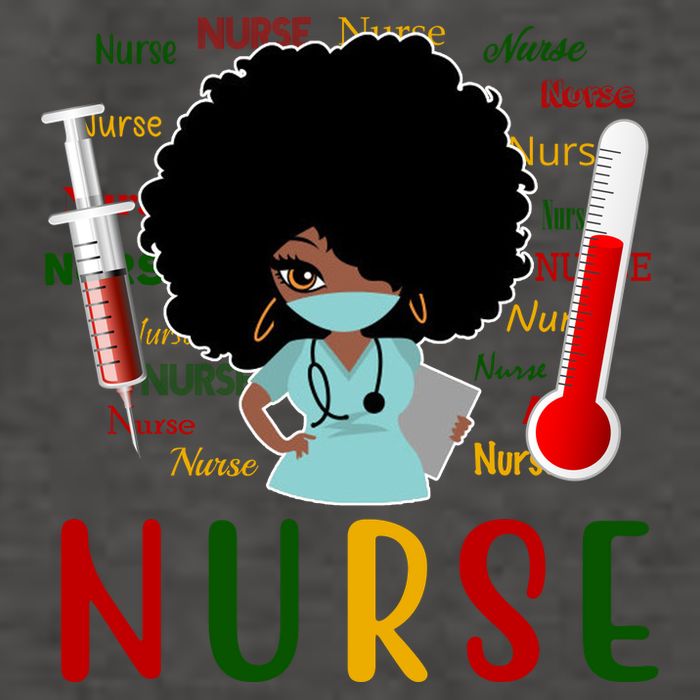 African American Nurse Vector Backpack